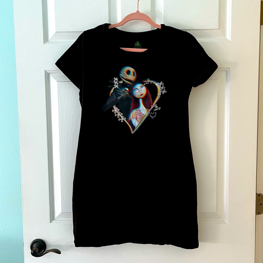 Disney Nightmare Before Christmas Jack & Sally T-Shirt Dress